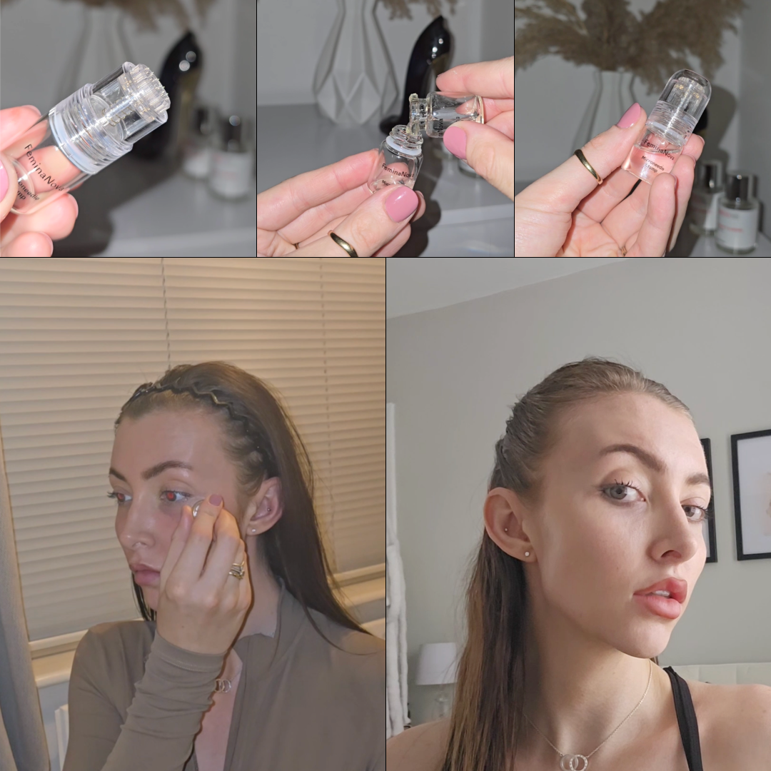 Clinical At Home Treatment Look Years Younger In 5 Min BCFY application process and results demonstration.