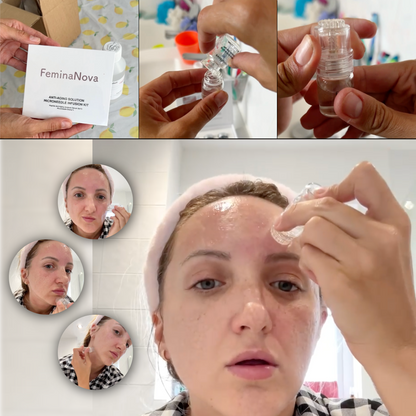 Clinical At Home Treatment Look Years Younger In 5 Min BCFY applied in a skincare routine with before and after results.