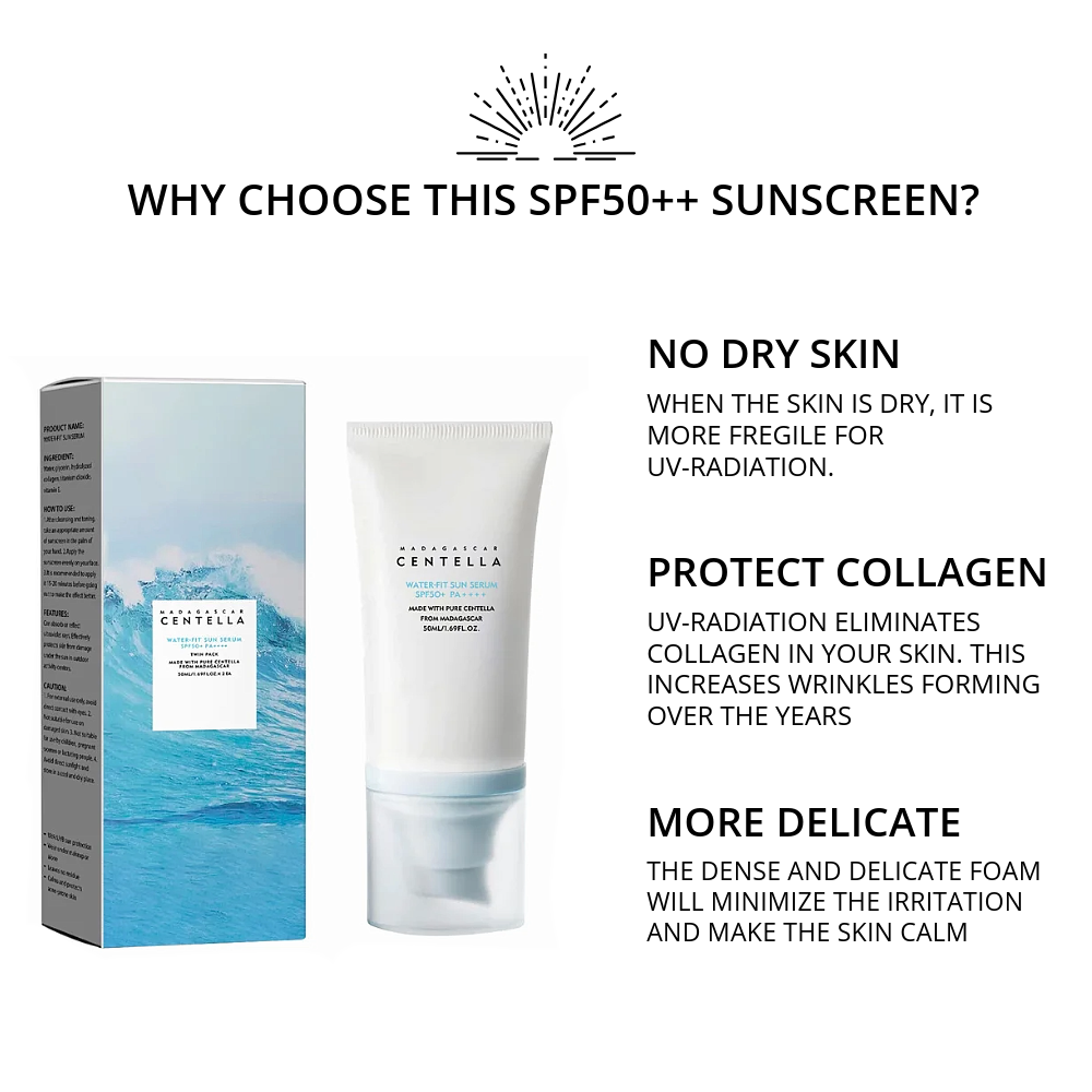 waterproof face sunscreen SPF50